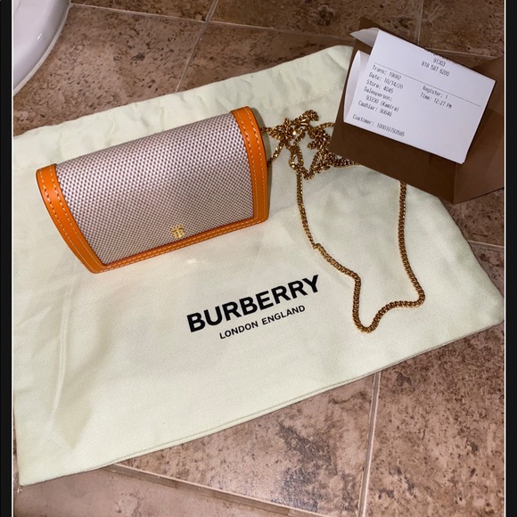 Burberry Jessie TB Two Tone Chain wallet - Picture 2 of 9